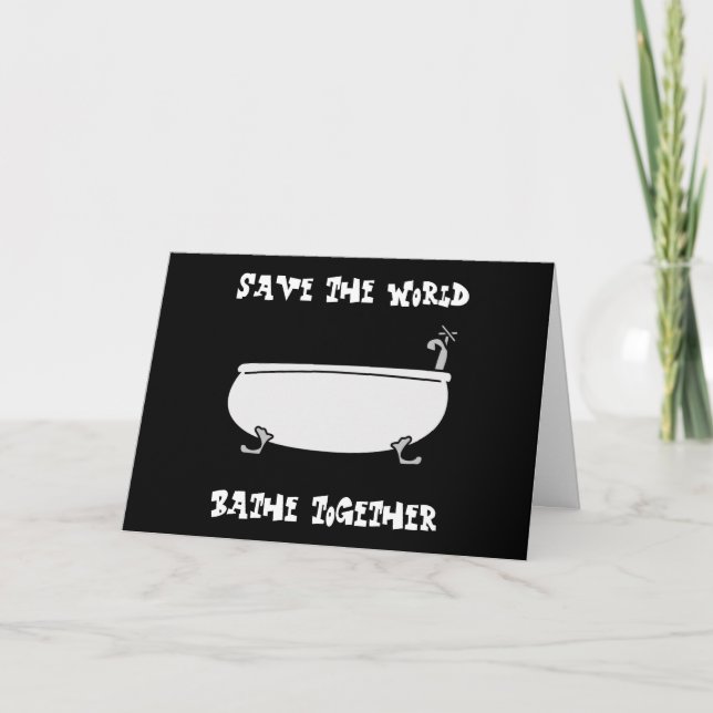 Carte de voeux Bathe Together (Devant)