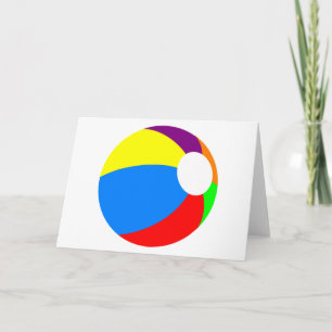 Carte de voeux Beach Ball