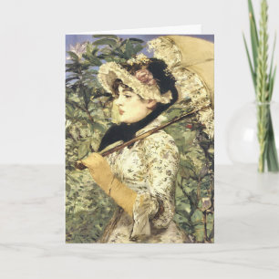 Carte de vœux Beaux-arts, "Jeanne, Printemps"