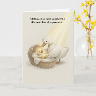 Carte de vœux bébé Foi chrétienne Âme