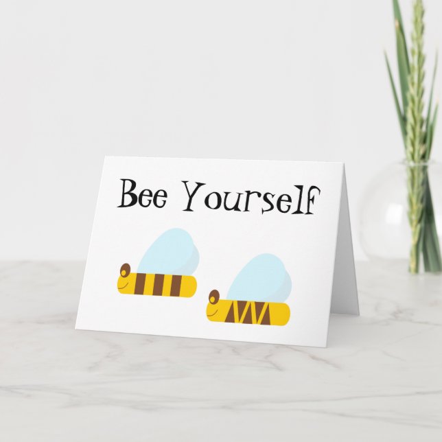 Carte de voeux Bee Yourself (Devant)