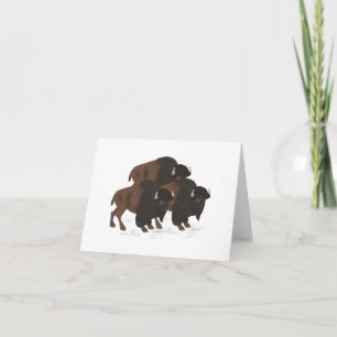 Carte de voeux Bison
