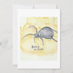 Carte de vœux Black Widow