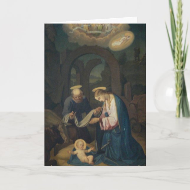 Carte de voeux (blanc/coutume) : Naissance du (Devant)