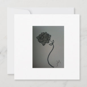 Carte de voeux blanche Hydrangea/invitation 1