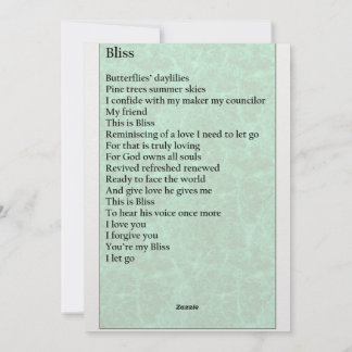 Carte de voeux "Bliss"