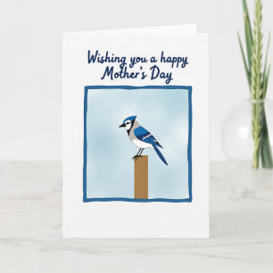 Carte de vœux Blue Bird pour les mamans