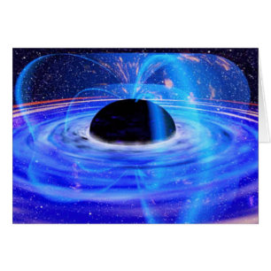 Carte de voeux Blue Black Hole de la NASA
