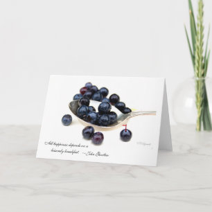 Carte de voeux Blueberry