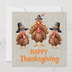 Carte de voeux bon thanksgiving