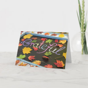 Carte de voeux bon thanksgiving