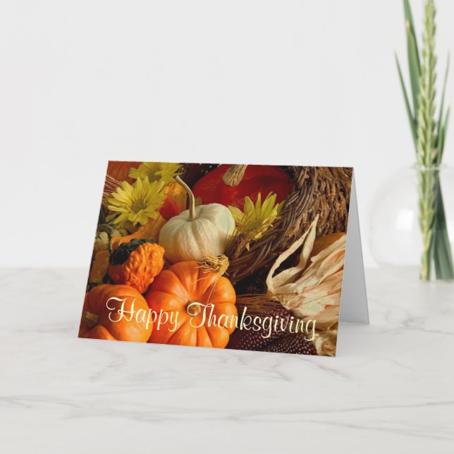 Carte de voeux bon thanksgiving (Devant)