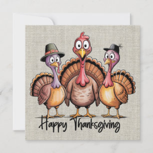 Carte de voeux bon thanksgiving