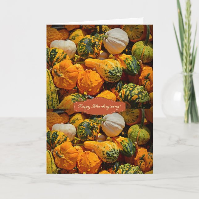 Carte de voeux bon thanksgiving jour (Devant)