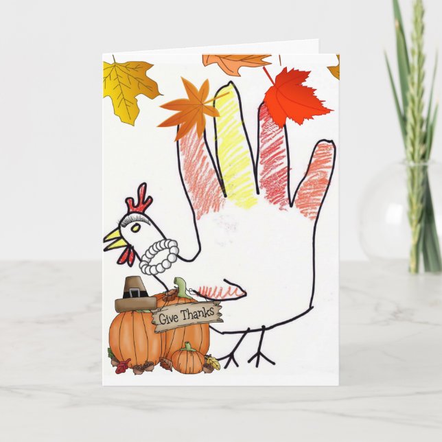 Carte de voeux bon thanksgiving jour (Devant)