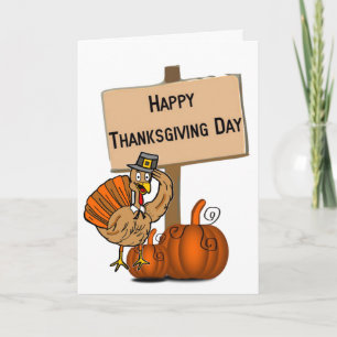 Carte de voeux bon thanksgiving jour