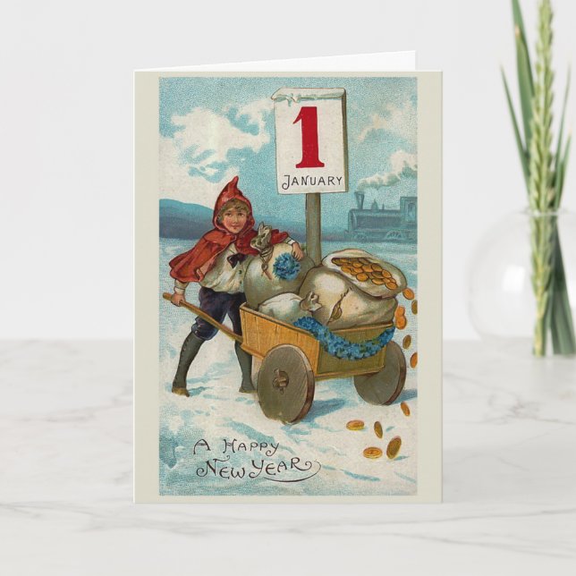 Carte de voeux "Bonne année" (Devant)