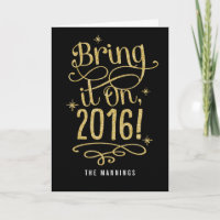 Carte de vœux Bonne Année 2016 Bring It On