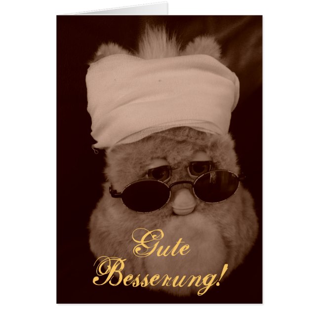 Carte de voeux : "Bonne chance !" (Devant)