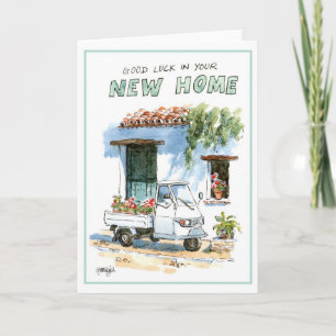 Carte de voeux - bonne chance dans votre nouvelle 