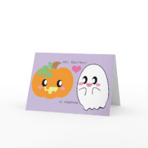 Carte de voeux BOOtiful Citrouille Love