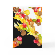Carte de voeux "Bouquet Abstrait"