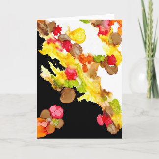 Carte de voeux "Bouquet Abstrait"