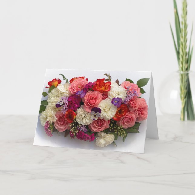 Carte de vœux Bouquet en boîte (Devant)