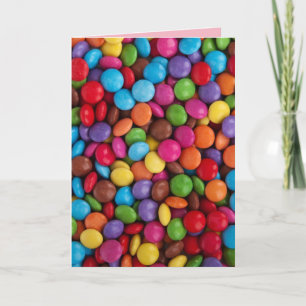 Carte de voeux Bouton Candy