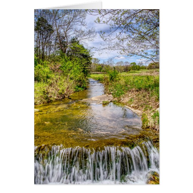 Carte de voeux Branson Fall Creek Stream (Devant)