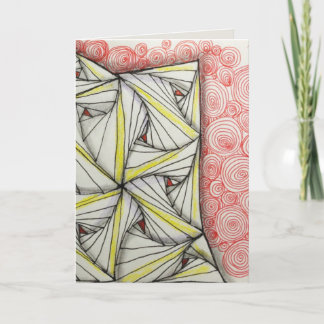 Carte de voeux brillante vierge 5x7 - art original