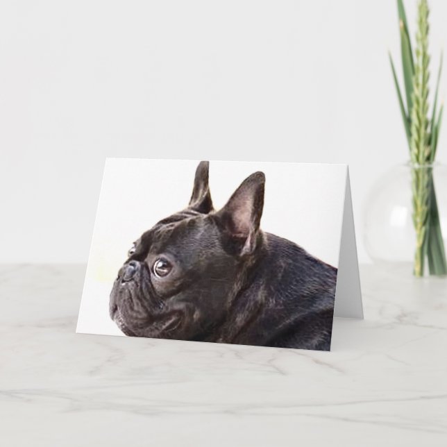 Carte de voeux Bulldog (Devant)
