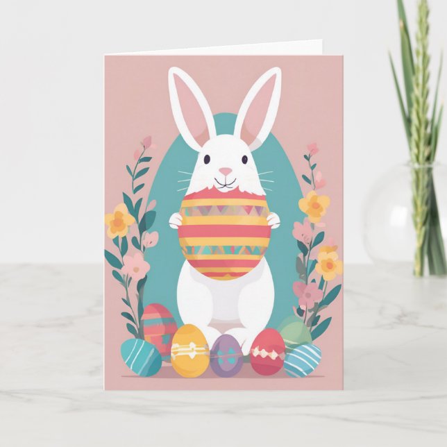 Carte de voeux Bunny de Pâques (Devant)