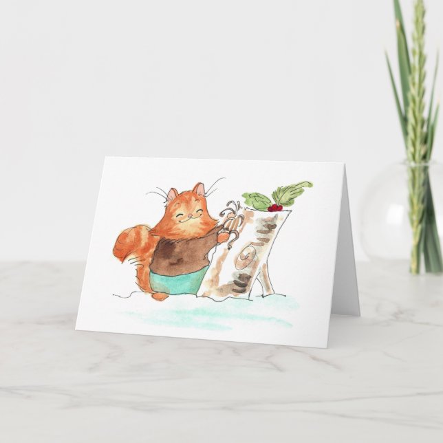 Carte de voeux Burt's Yule Log (Devant)