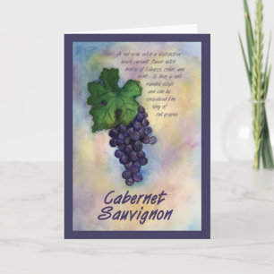 Carte de voeux Cabernet Sauvignon