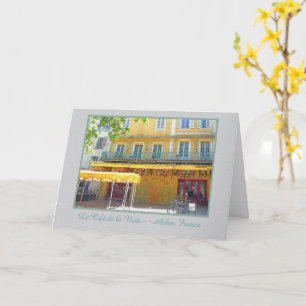 Carte de vœux "CAFÉ LA NUIT À ARLÈS FRANCE"
