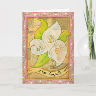 Carte de voeux Cala Lily,