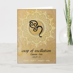 Carte de voeux Cancer-Leo Cusp
