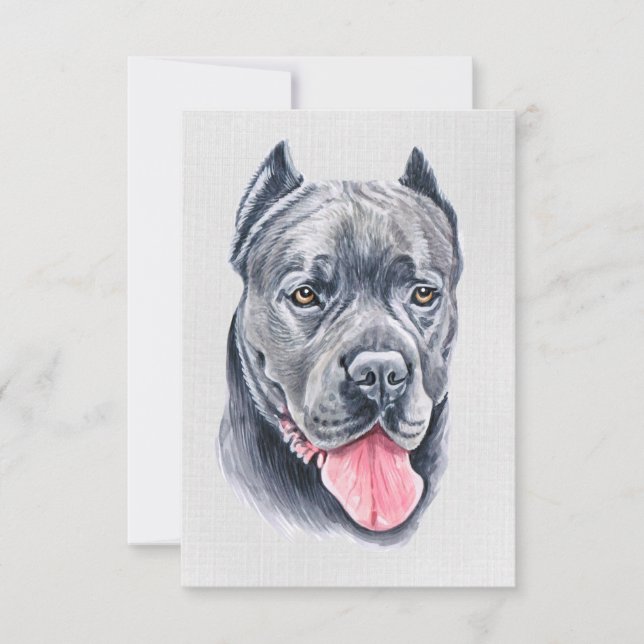 Carte de voeux Cane Corso (Devant)