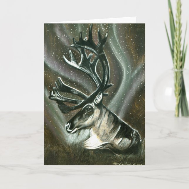 Carte de voeux Caribou (Devant)