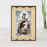 Carte de voeux catholique de saint notre Madame du
