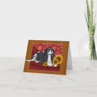Carte de vœux, Cavalier King Charles Spaniel, Tri 