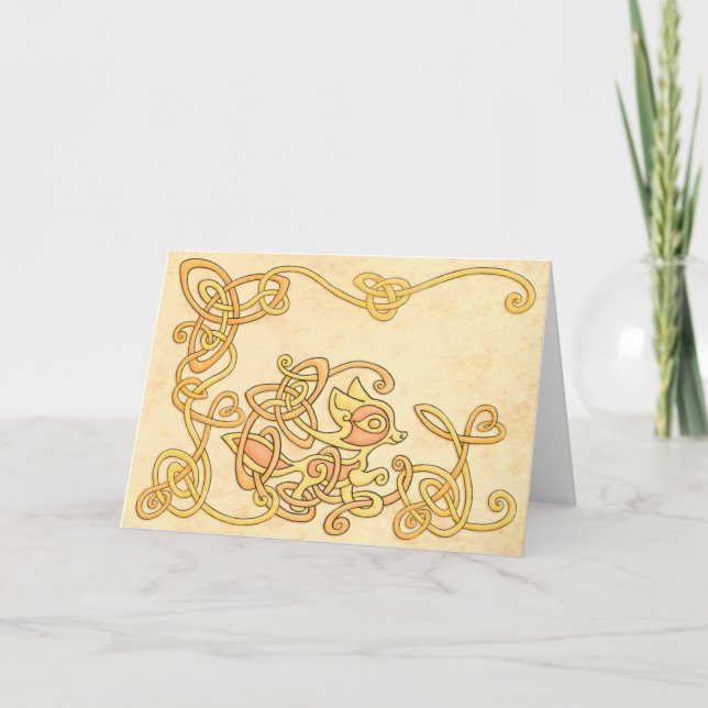 Carte de voeux celtique de Fox (Devant)