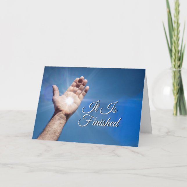 Carte de vœux C'est fini (Devant)