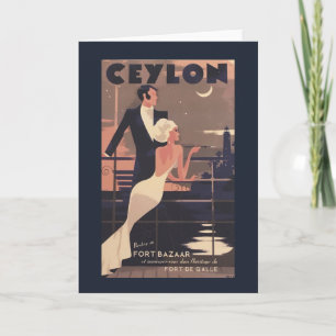 Carte de voeux Ceylan Vintage