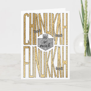 Carte de voeux "Chanukah est tellement Funukkah"