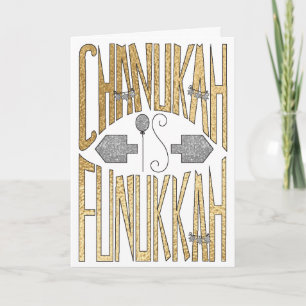 Carte de voeux "Chanukah is Funukkah"