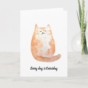 Carte de vœux "Chaque jour est un Caturday"