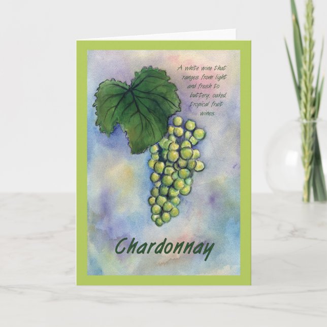 Carte de voeux Chardonnay (Devant)