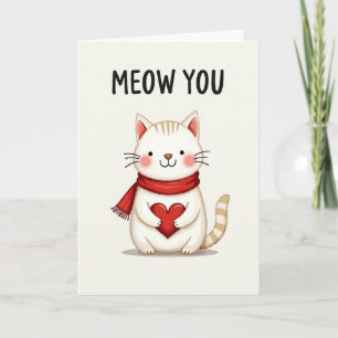 Carte de vœux Chat qui vous aime